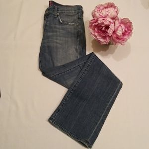 7FAMK Medium wash bootcut jeans xlong inseam